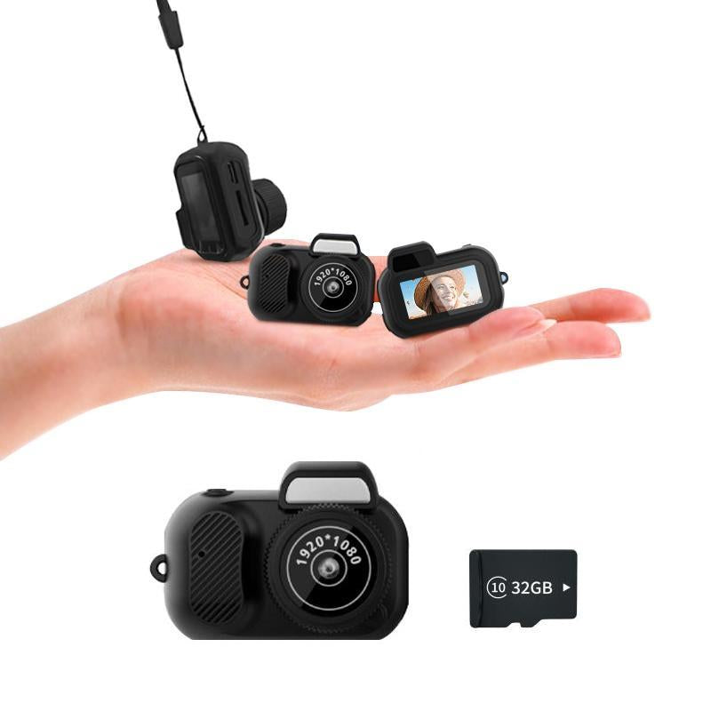 Keychain Camera with Built-In Screen, 1080P HD Keychain Video Camera, Compact and Portable Photography and Videography Memories Vlog