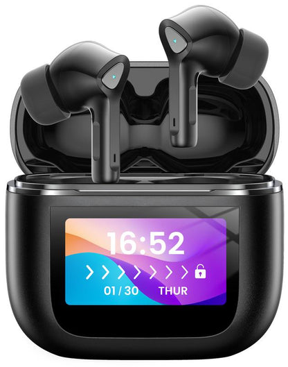 Ear Buds Wireless Bluetooth Earbuds with Touch Screen 50H Playtime Deep Bass Bluetooth Headphones with Mic IPX7 Waterproof True Wireless Earbuds in Ear Earphones for Tablet Laptop Android/Ios Phones