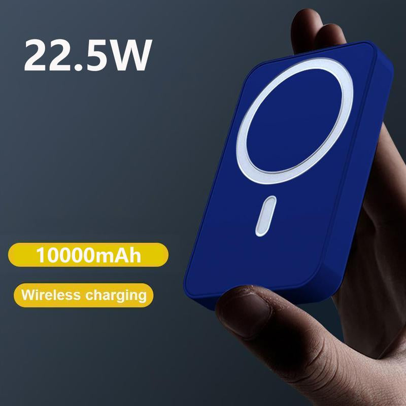 Wireless Charger Power Bank Battery Pack without Charging Cable, 10000Mah Magnetic Power Bank, Wireless Portable Charger for Iphone 15/14/13/12 Series, Wireless Flash Charging Compact Mobile Phone Power, New Year