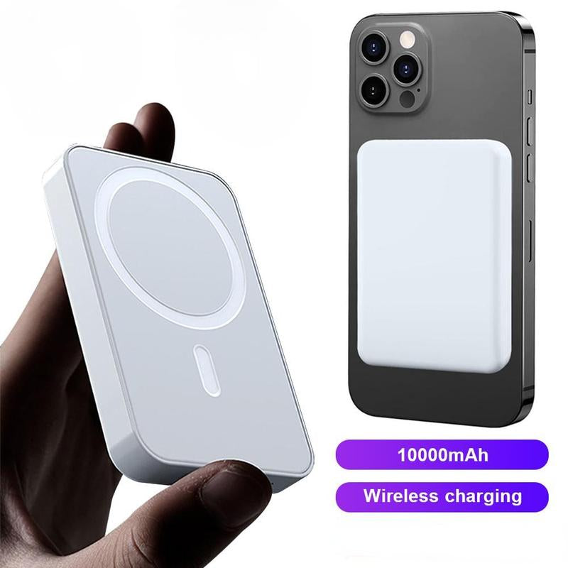 Wireless Charger Power Bank Battery Pack without Charging Cable, 10000Mah Magnetic Power Bank, Wireless Portable Charger for Iphone 15/14/13/12 Series, Wireless Flash Charging Compact Mobile Phone Power, New Year