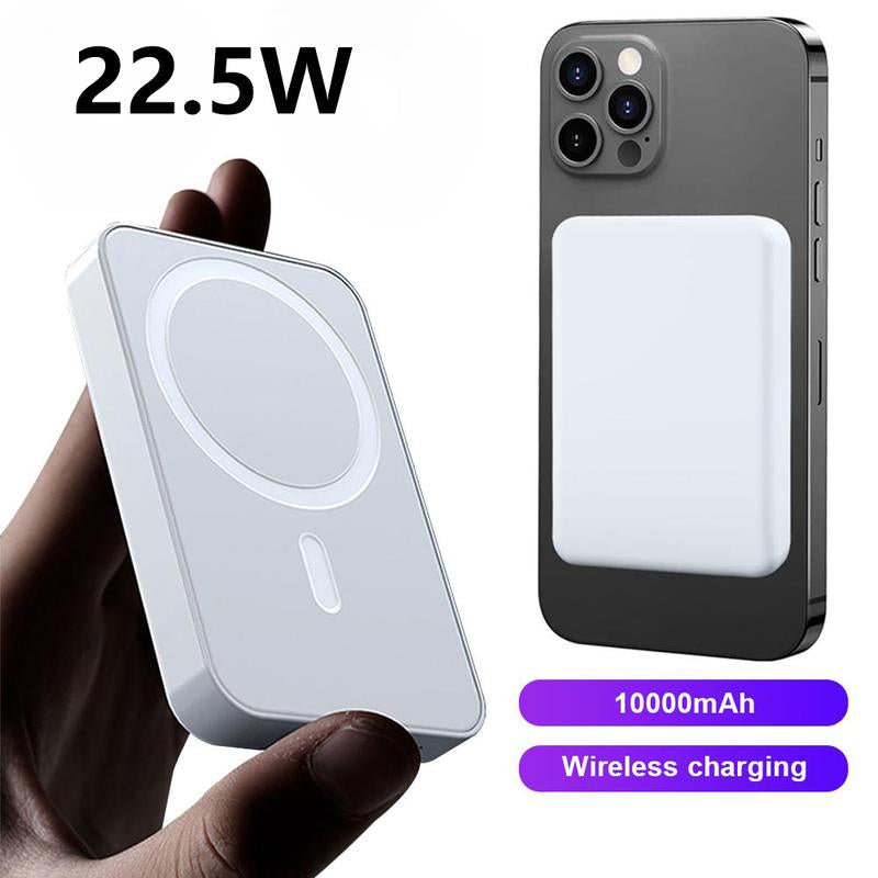 Wireless Charger Power Bank Battery Pack without Charging Cable, 10000Mah Magnetic Power Bank, Wireless Portable Charger for Iphone 15/14/13/12 Series, Wireless Flash Charging Compact Mobile Phone Power, New Year