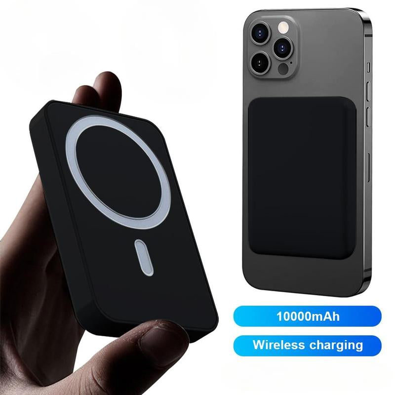 Wireless Charger Power Bank Battery Pack without Charging Cable, 10000Mah Magnetic Power Bank, Wireless Portable Charger for Iphone 15/14/13/12 Series, Wireless Flash Charging Compact Mobile Phone Power, New Year